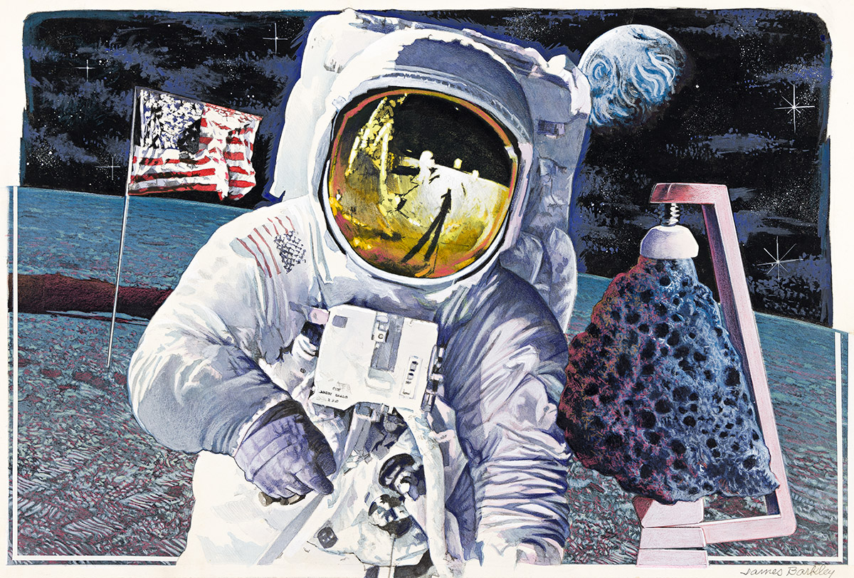 JAMES BARKLEY First moon landing.